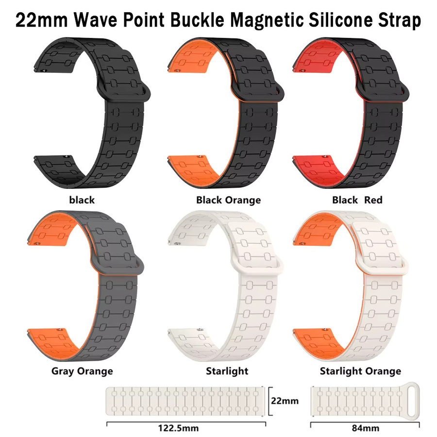 Amazfit Uhrenarmband Silikon, 22 mm, Unisex - Bild 2