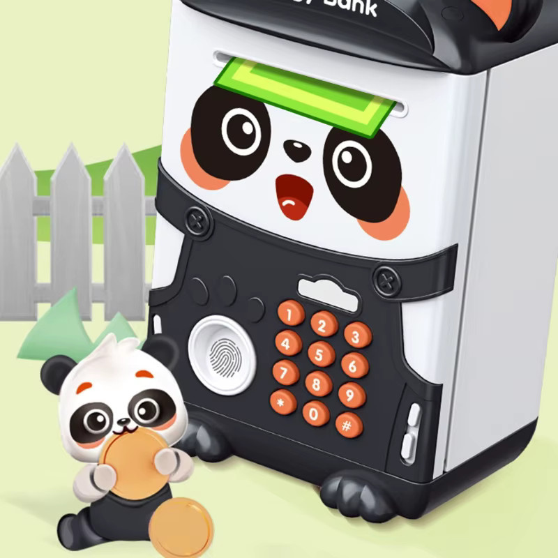 CONUSEA Panda Sparschwein Cartoon Spardose, Elektronische Geldautomat Spielzeug - Bild 5