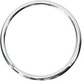 WEDO Schlüsselring aus Metall in Silber, 100er Packung - Bild 1
