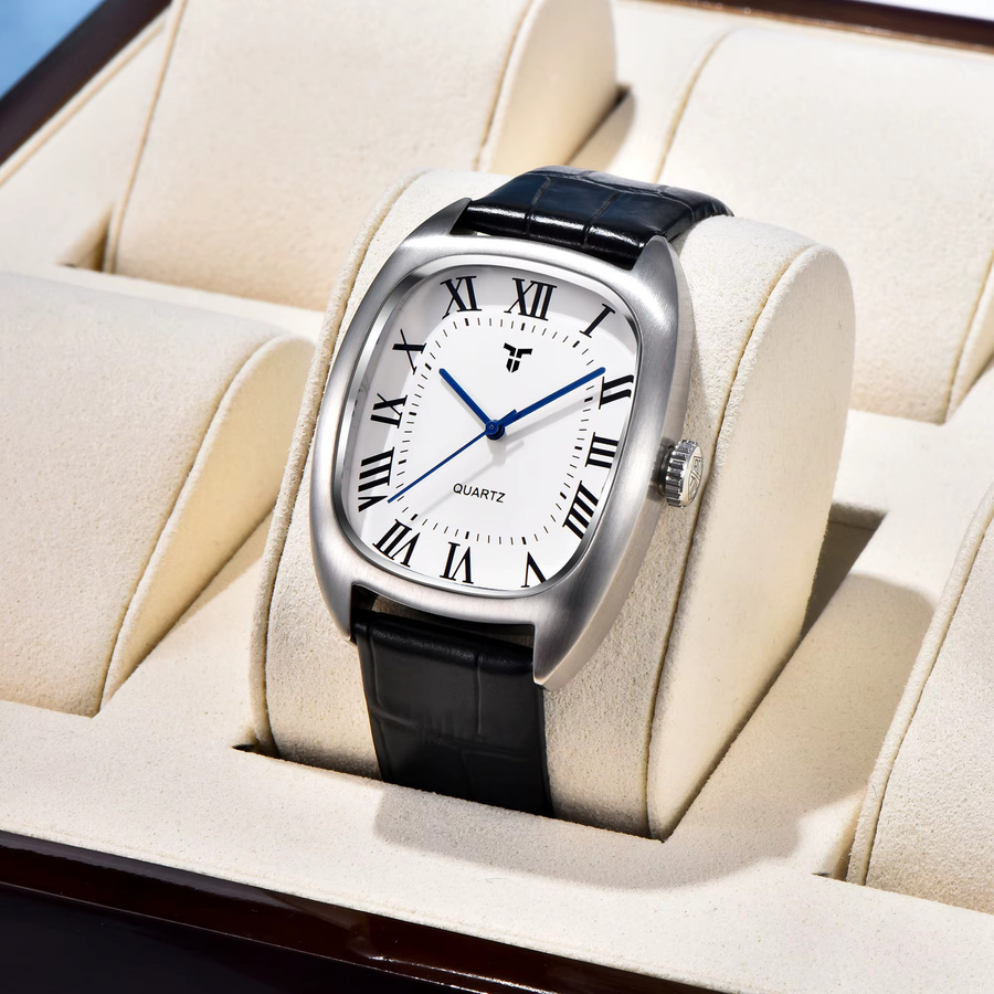 TYBERLEY Armbanduhr, Quarz, Edelstahl, Schwarz, Herren - Bild 3