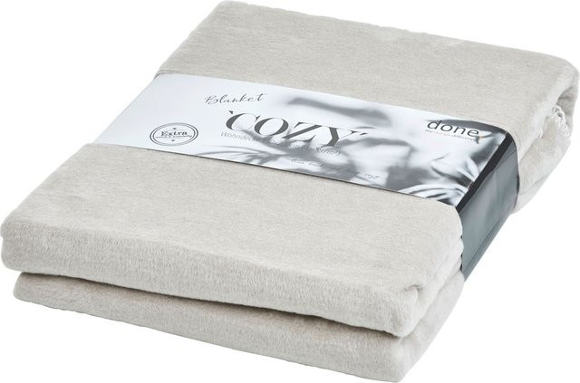 DONE Wohndecke Cozy Fleece in Beige - Bild 1
