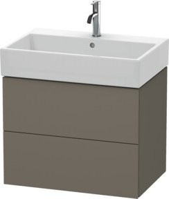 Duravit L-Cube Waschtischunterschrank wandhängend in Grau Matt, B/T/H: 68,4 x 45,9 x 54,4 cm - Bild 1