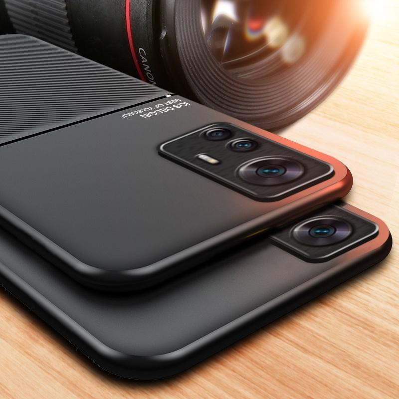 Xiaomi Mi 12T 12T Pro 5G Magnetische Handyhülle aus Leder in Schwarz mit Auto-Halterung und Soft Armor Rückseite - Bild 2