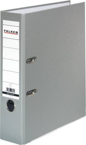 Falken PP-Color Ordner DIN A4 aus Kunststoff in Grau mit 80 mm Rückenbreite - Bild 1
