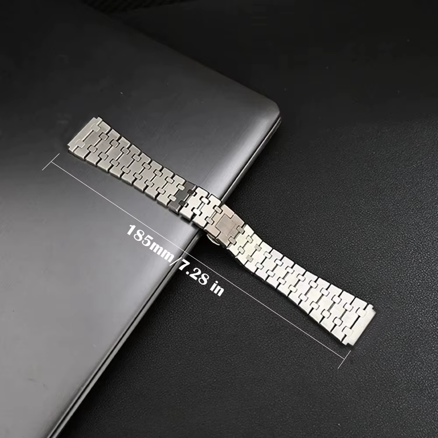 Uhrenarmband Edelstahl, Silber, 22 mm, Unisex - Bild 2