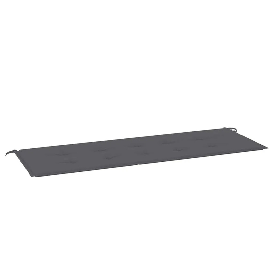 vidaXL Gartenbank-Auflage Anthrazit aus Oxford-Gewebe mit Schaumstoff, B/T/H: 150 x 50 x 3 cm - Bild 2