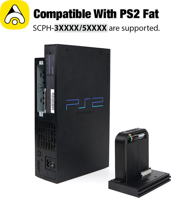 Apexneer GameStar EasyHDD Netzwerkadapter für 2,5 Zoll SATA HDD/SSD Festplatten für PS2 Fat (SCPH-3XXXX/5XXXX) in Schwarz und Grau - Bild 1