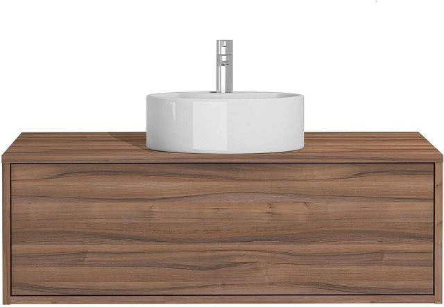 Vente-unique Einzelwaschtisch Teana in Natur Dunkel mit einer Breite von 94 cm - Bild 1