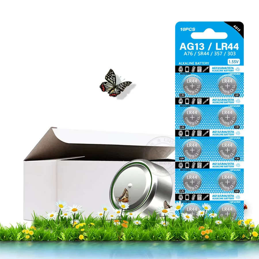 EOENKK Premium Alkalibatterien LR44 AG13 357 303 SR44 L1154F A76 Knopfzellen 1,5 V in Silber - Bild 2