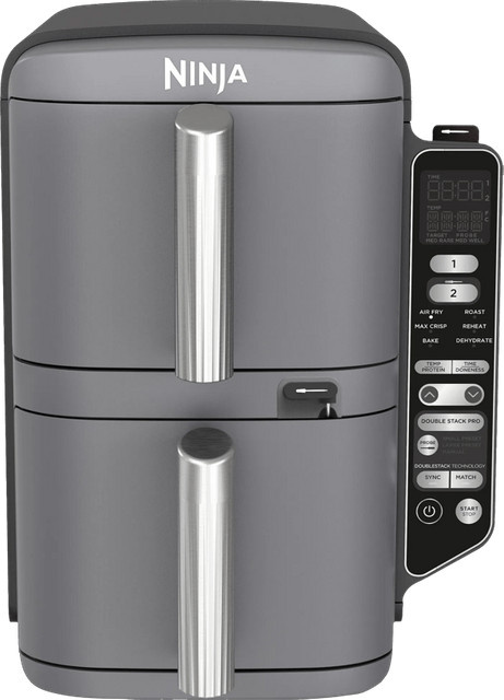 Ninja SL451EU Double Stack XL 2-Ebenen Doppel-Heißluftfritteuse in Grau - Bild 1