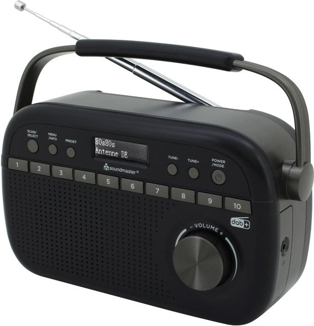 Soundmaster DAB+ Radio DAB280SW Schwarz mit 3,5 mm Jack Anschluss - Bild 1