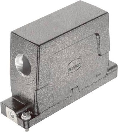 Harting Tüllengehäuse 19400240552 aus Aluminium in Schwarz - Bild 1