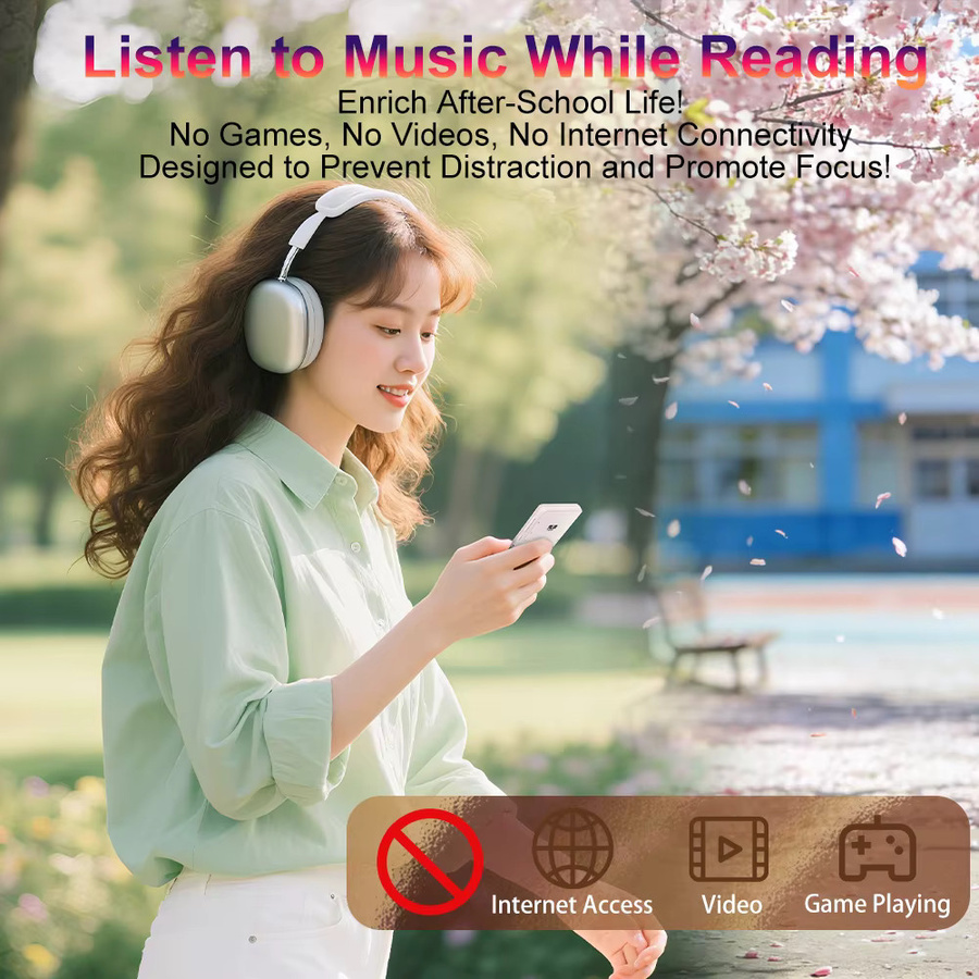 Famue E-Ink E-Book-Reader und MP3-Player mit 64 GB Speicher, 3,5 Zoll Display, Bluetooth und Augenfreundlichem Display in Weiß - Bild 3