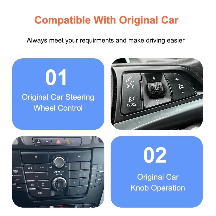 Bonroad Kabelloses CarPlay und Android Auto Interface für Opel Insignia Astra J Vectra Meriva B Zafira C Corsa in Schwarz mit Wi-Fi und Bluetooth - Bild 6
