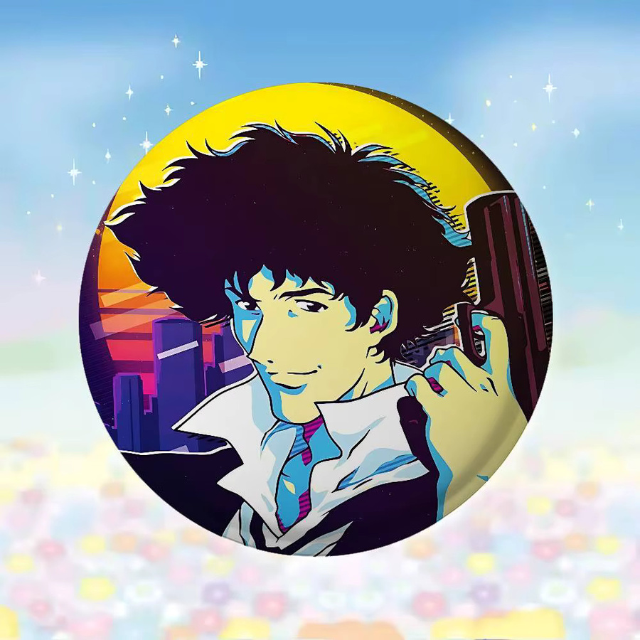 Brosche Cowboy Bebop Anime Retro Abzeichen, Unisex - Bild 3