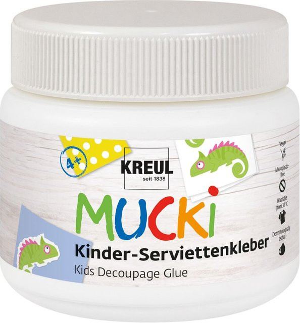 MUCKI Kinder-Serviettenkleber, transparent, 150 ml - Bild 1