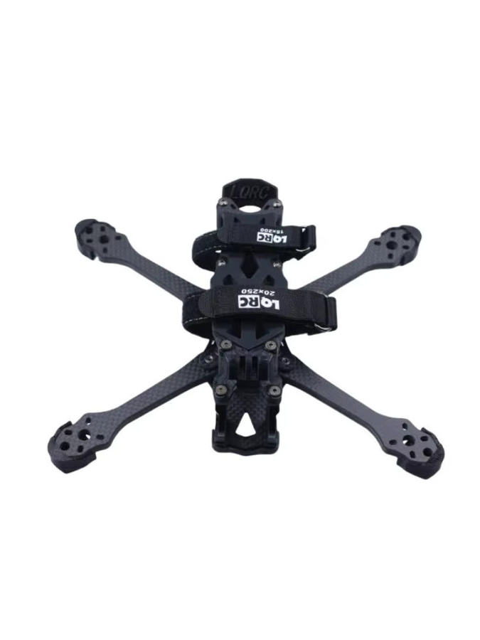 RCMOY T700 Carbonfaser Wide X Racing Rahmenkit 5 Zoll in Schwarz für APEX-V2-HD DJI Vista Unit O3 Analog VTX RC FPV, Breite: 223 mm - Bild 4