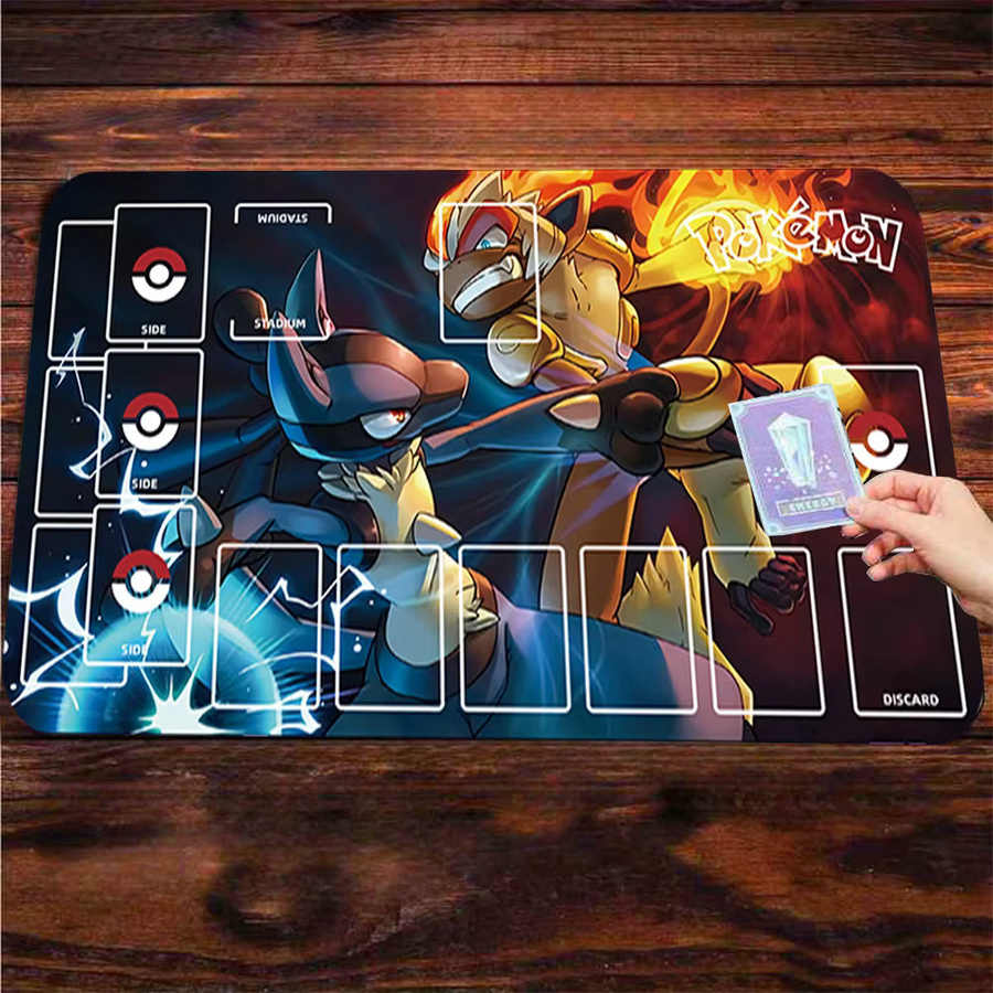 Potdemiel Pokémon Lucario Infernape TCG Spielmatte, Zubehör, Gummi - Bild 2
