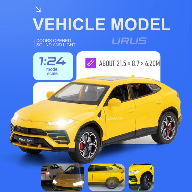 RMZ city Urus Sian Automodell Spielzeug, 1:24 Maßstab, mit Licht und Sound - Bild 1