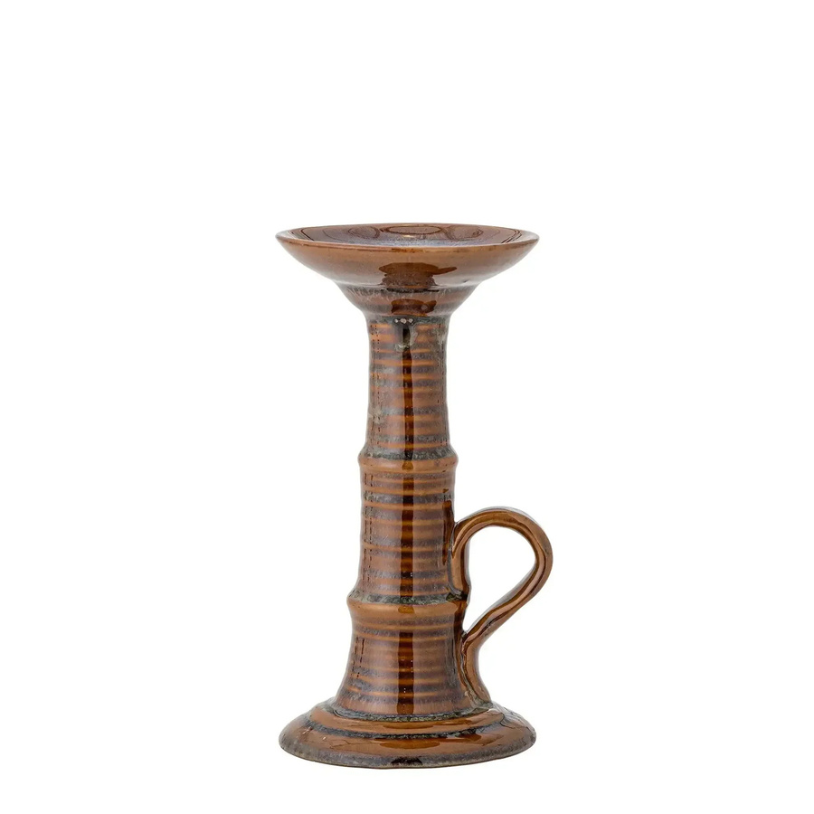 Bloomingville Kerzenhalter Rigby aus Keramik in Braun im skandinavischen Design - Bild 1