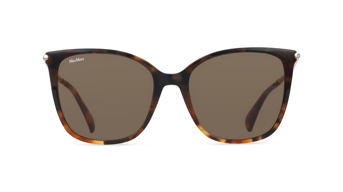 Max Mara MM0202 Sonnenbrille Cat Eye, Vollrand, Acetat, braun, Damen - Bild 1