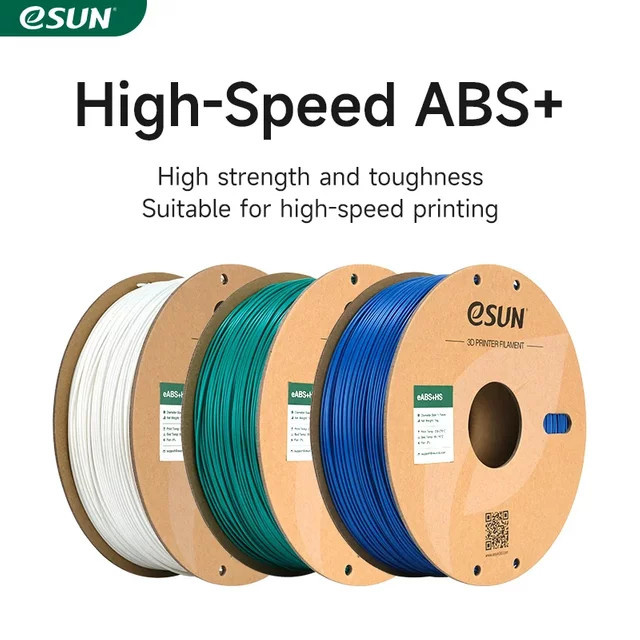 ESUN ABS 3D-Druckfilament Grau, 1,75 mm, 1 kg, hochfestes Premium-Druckmaterial für FDM-3D-Drucker - Bild 1