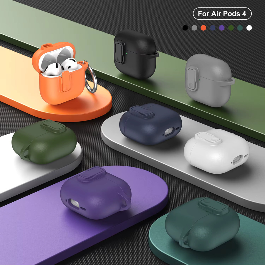Luxus Lederhülle mit Schloss-Schnalle Design für Apple AirPods 4 und AirPods Pro 2 Generation - Bild 3
