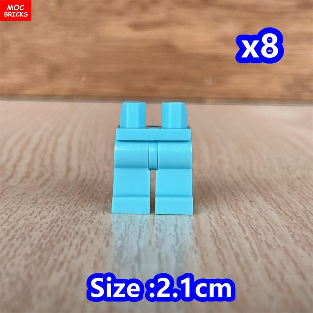 Yiran toy MOC Steine Leere Hosenbeine Körperbekleidung Figur Zubehör, 8-teiliges Set, ab 6 Jahren - Bild 1
