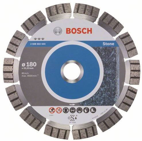 Bosch Diamanttrennscheibe Best for Stone Durchmesser: 180 mm, Bohrung: 22,23 mm - Bild 1