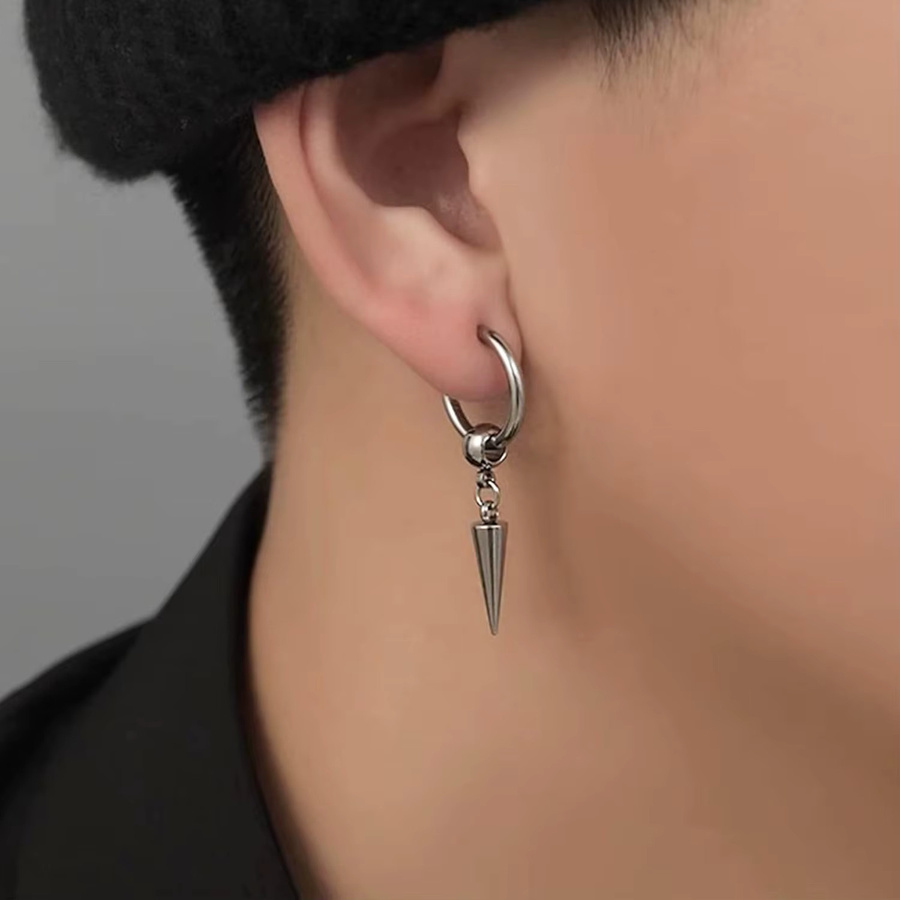 RUIYI Creolen Edelstahl, Silber, Unisex - Bild 3