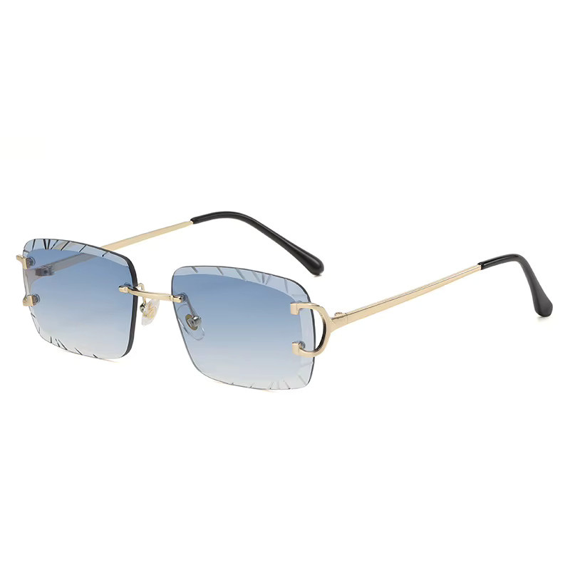 HBK Sonnenbrille randlos, quadratisch, Metall, Männer - Bild 2