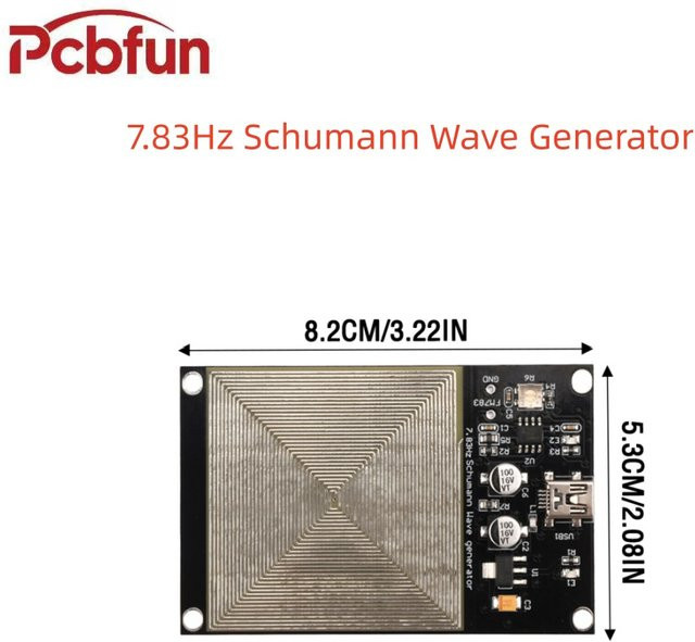 Gaqqee Schumann-Wellen-Generator Ultraniederfrequenz-Pulssignalgenerator mit Micro-USB-Anschluss in Schwarz - Bild 1