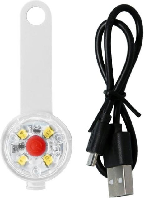 Cherish Eyes LED Hund Nachtlicht USB wiederaufladbar wasserdicht in Weiß - Bild 1