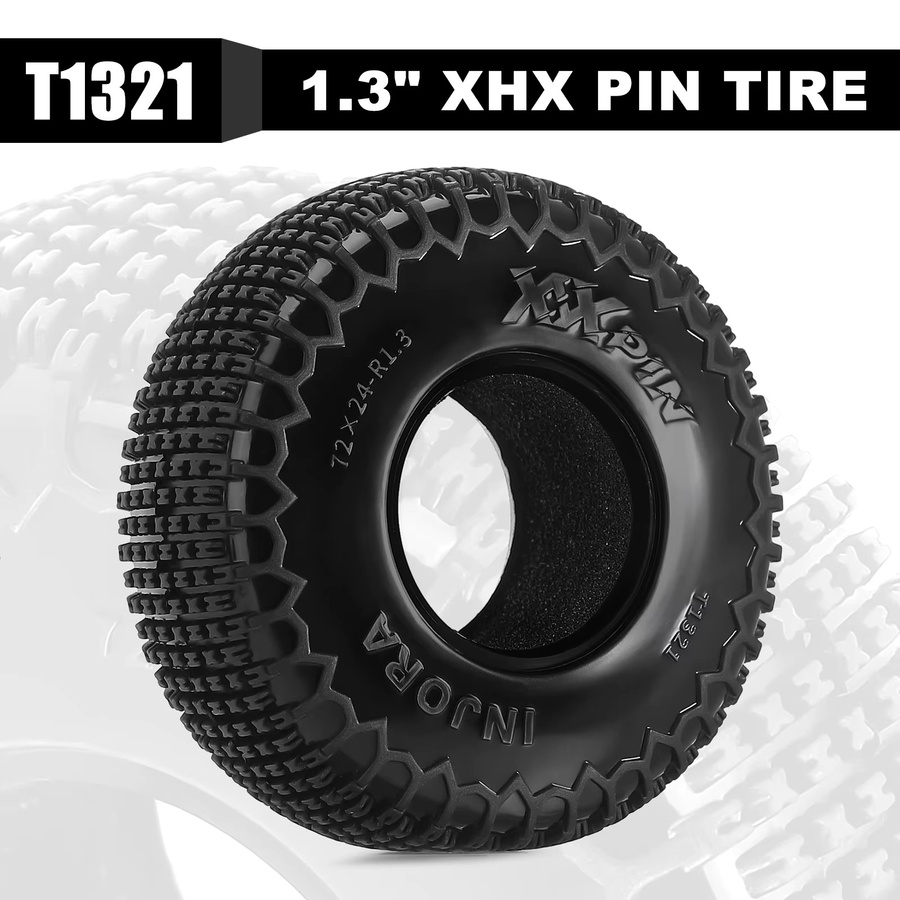 INJORA XHX Pin Reifen, 1,3", 72*24mm, für 1/18 1/24 Micro Crawler - Bild 2