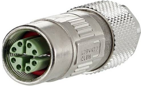 Metz Connect MMF881A315 Steckverbinder Buchse in Silber aus Zinkdruckguss mit 8 Polen - Bild 1