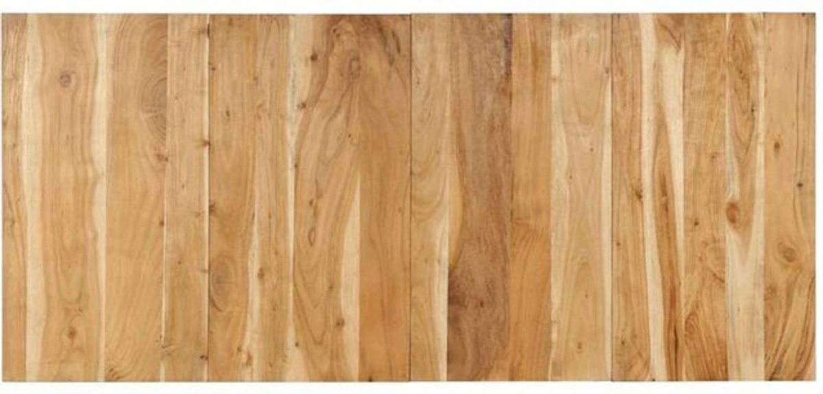 vidaxl Kopfteil aus Massivholz Akazie im Industrial Design, Farbe Braun/Natur, Breite: 180 cm - Bild 1