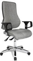 Topstar Drehstuhl Top Point Deluxe Grau Stoff - Bild 1