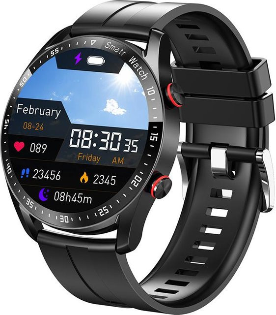 Zodvboz Smart Watch 2024 mit EKG und PPG, Bluetooth Anruffunktion, Herzfrequenz- und Blutdrucküberwachung sowie Sportnachrichtenerinnerung, Schwarz - Bild 1