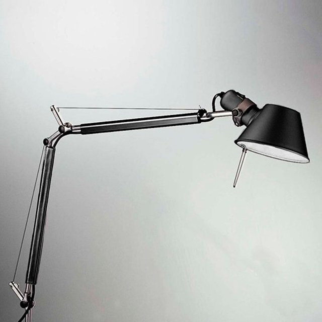 Artemide Tolomeo Mini Tavolo Tischleuchte mit Klemme in Schwarz aus Aluminium - Bild 1