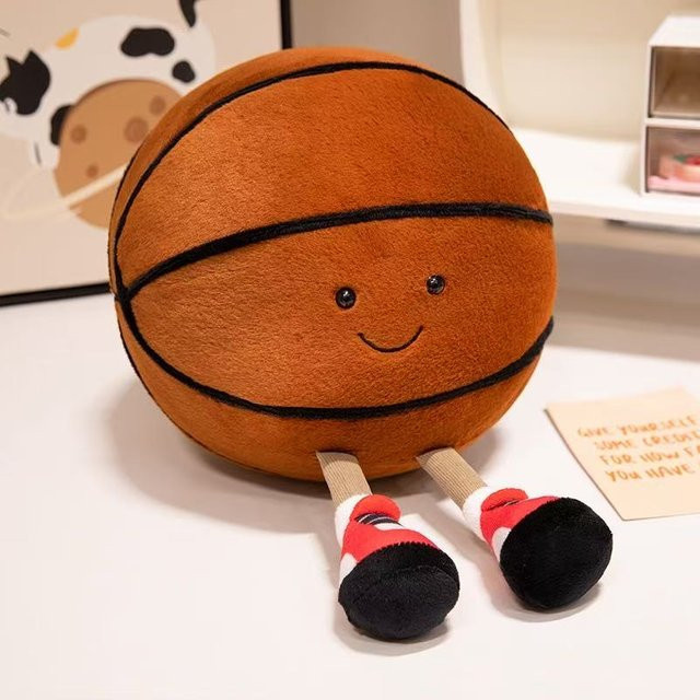 Potdemiel Basketball- und Fußballpuppe, Plüschtier, 25cm, ab 14 Jahre - Bild 1