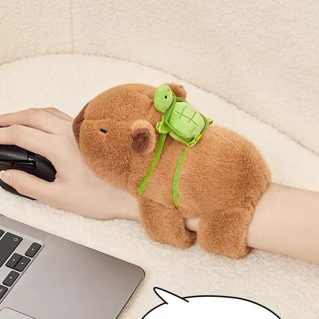 Yiran toy Capybara Plüsch Handring Armband, Stofftier Puppe, ab 3 Jahre - Bild 1