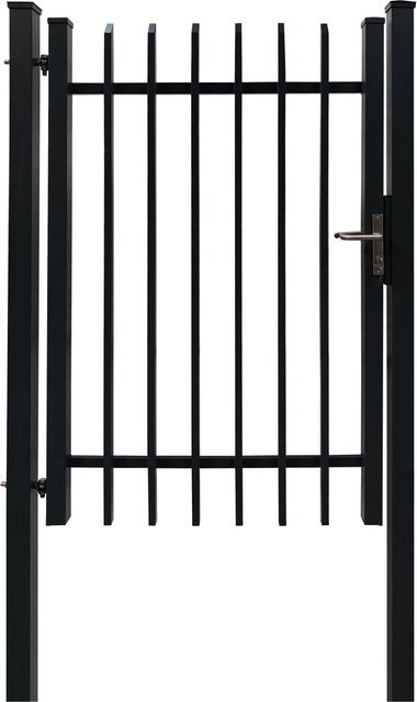 Dekor Einzeltor Porto zum Einbetonieren in Anthrazit, Breite: 120 cm, Höhe: 180 cm - Bild 1