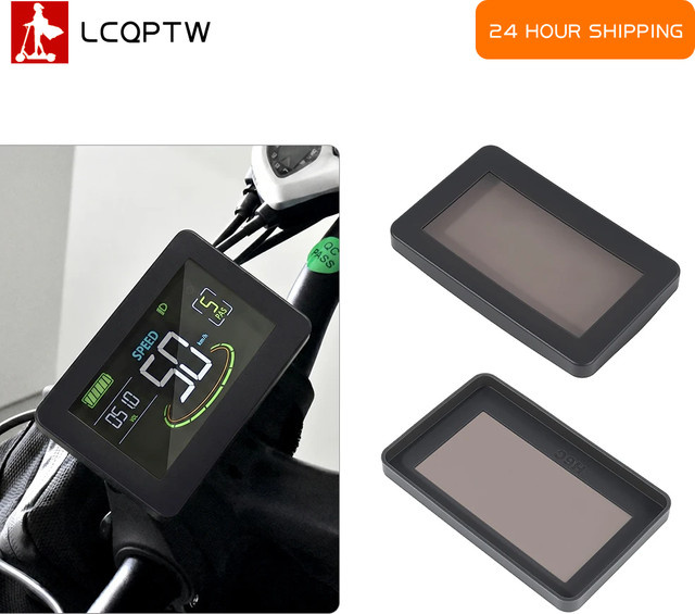 Wasserdichte Silikon-Armaturenbrett-Schutzhülle mit LED-Display-Bildschirmabdeckung für H6C Elektroroller und E-Bike in Schwarz oder Rot - Bild 1