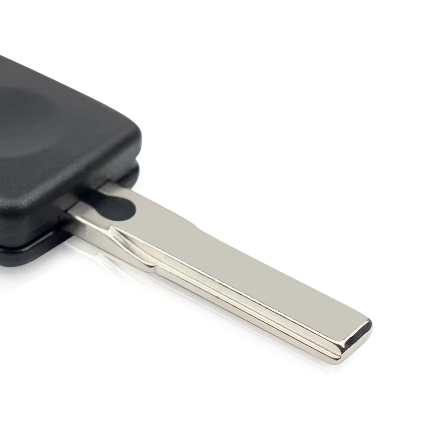 Keyyou 10er Set Ersatz Transponder Schlüsselgehäuse für Audi A2 A3 A4 A6 A8 Cabrio RS6 S3 S4 S6 S8 TT mit ungeschnittenen HU66 Klingen in Schwarz - Bild 3