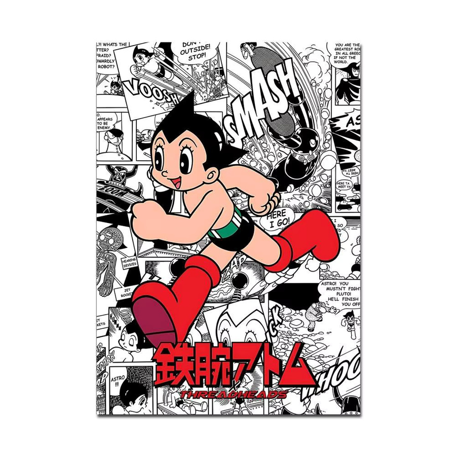 Beast Kingdom Astro Boys Retro Poster Selbstklebend, Mehrfarbig, B: 15,0 cm, H: 10,0 cm - Bild 7