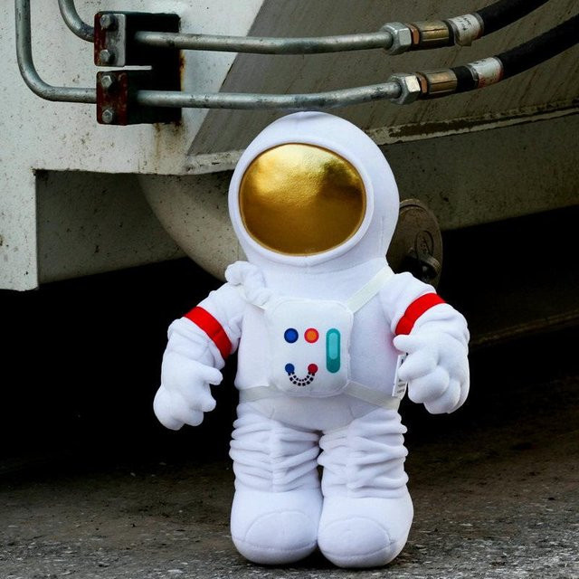Weltraum-Astronaut Plüschtier, Weltraumrakete, Kuschelkissen, ab 14 Jahre - Bild 1