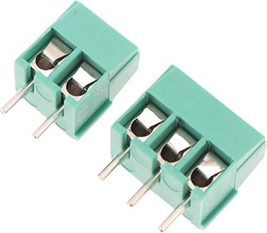 ESHYLALA KF350-2P 3P 3,5mm PCB Schraubklemmen Set, 3 Pin Stecker für 24-18 AWG Kabel, Grün, 50 Stück - Bild 1