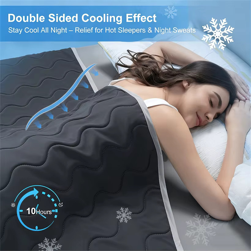 Dreamreal Kühlende Sommerdecke Arc-Chill Cool 3.0 aus Polyester-Faser in Grau, B/T: 230 x 200 cm - Bild 2