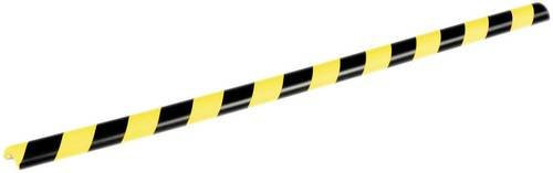 Durable Rohrschutzprofil P30 selbstklebend aus PU-Schaum für Innen- und Außenbereich, Schwarz/Gelb, L 1000 mm, für Rohre mit Durchmesser 20-40 mm - Bild 1