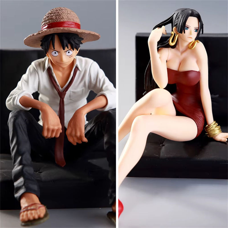 Bandai One Piece Actionfiguren Ornament Ruffy und Hancock als dekorative Cartoon Figuren aus Kunststoff, mehrfarbig - Bild 3